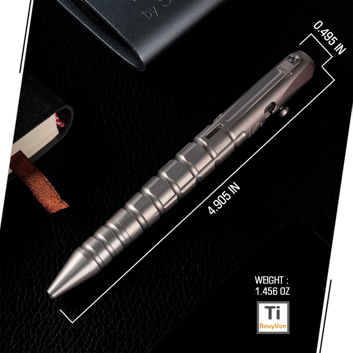 Amazon.com: RovyVon C10 Titanium Ballpoint Pen, Bolt Action Pen